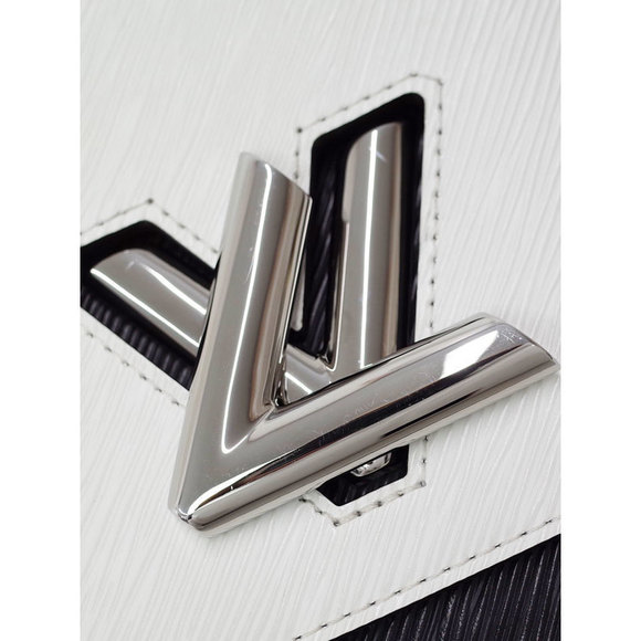 Louis Vuitton Epi Twist MM Shoulder Bag White Black - Picture 4 of 8